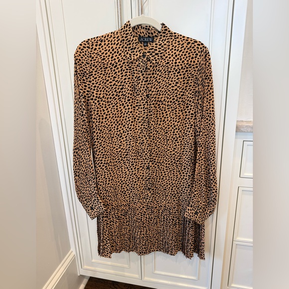 J Crew Amelia shirt-dress in cheetah print NWT - Picture 6 of 13